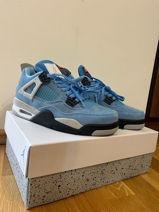 finish line jordan 4 university blue